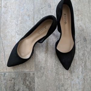 JustFab black heels